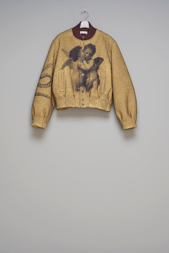 ANGEL BOMBER JACKET - YELLOW / M25F9BL003-MASU Official Online Store