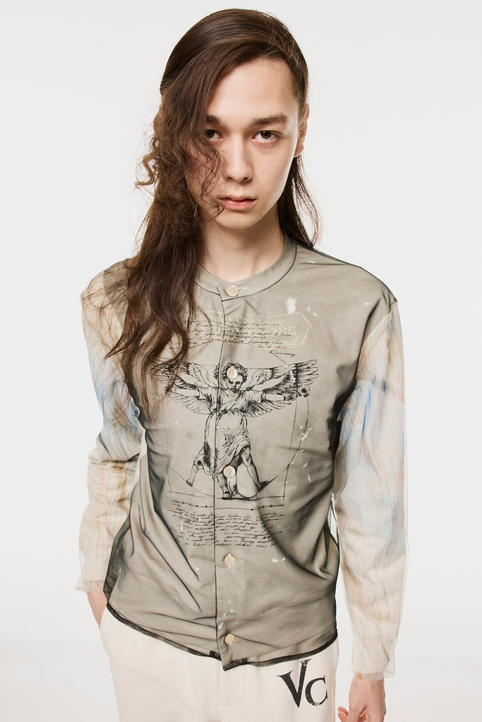 ANGEL DIAGRAM LAYERED CARDIGAN - IVORY / M26H9CS005-MASU Official Online Store