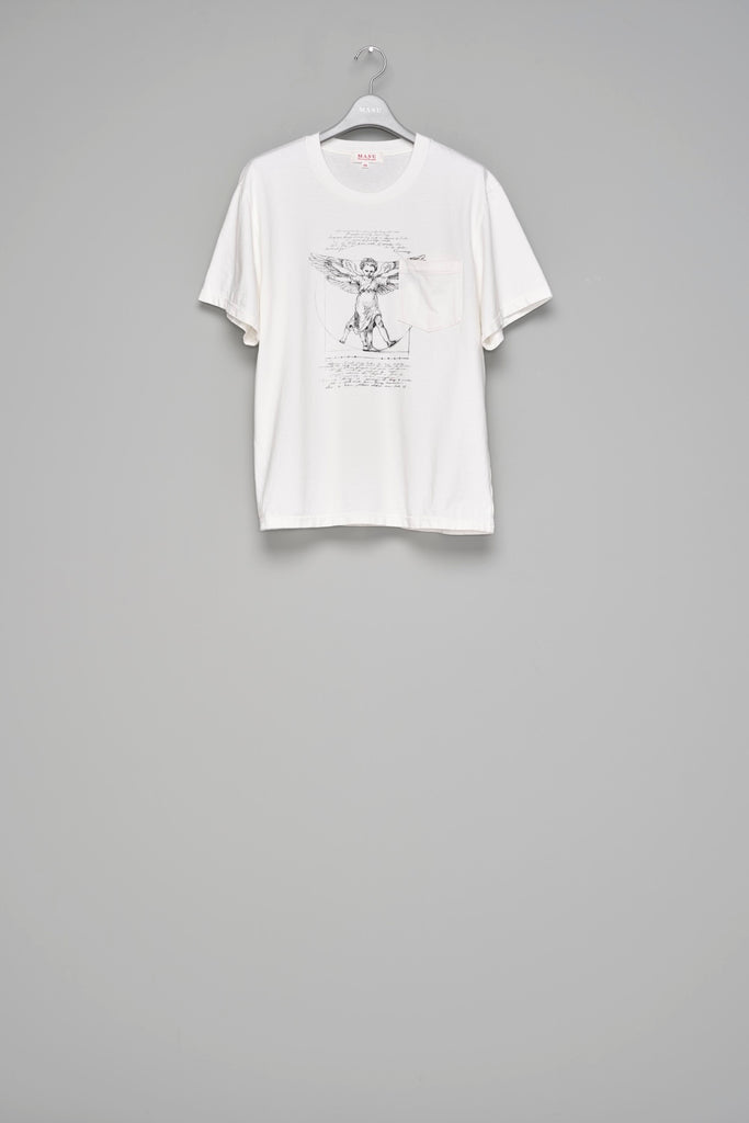 ANGEL DIAGRAM POCKET T-SHIRT - WHITE / M26H9CS001-MASU Official Online Store
