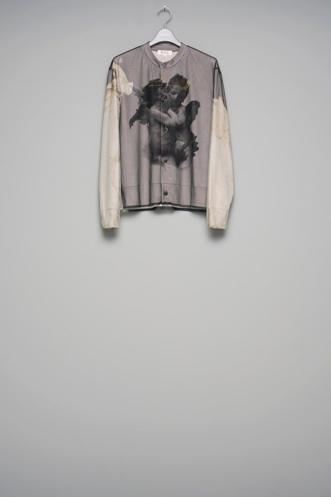 BLURRED ANGEL CARDIGAN - WHITE / M26U6CS007-MASU Official Online Store
