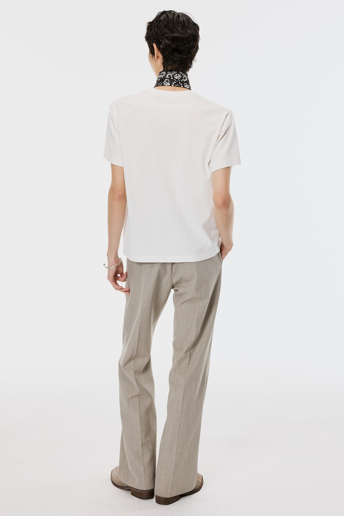 CANVAS FLARE TROUSERS - WHITE BIRCH / M26U6PL004-MASU Official Online Store