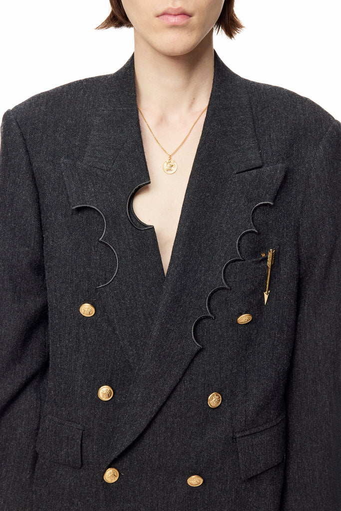 CRATER TAILORED JACKET - GRAY / M25F9JK001-MASU Official Online Store