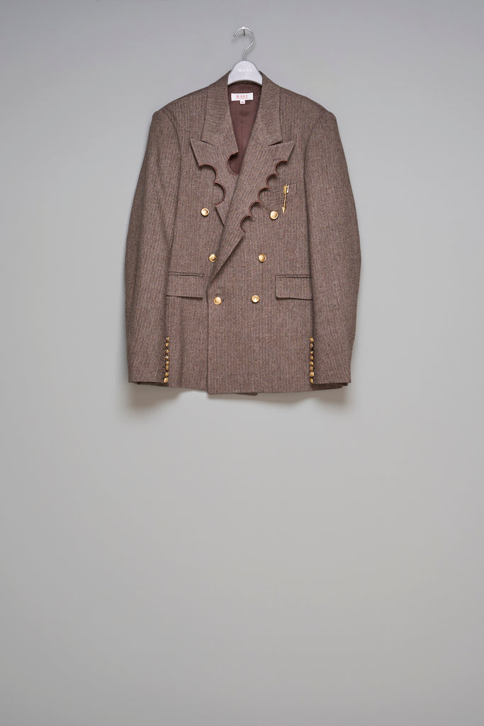 CRATER TAILORED JACKET - MOCHA / M25F9JK001-MASU Official Online Store