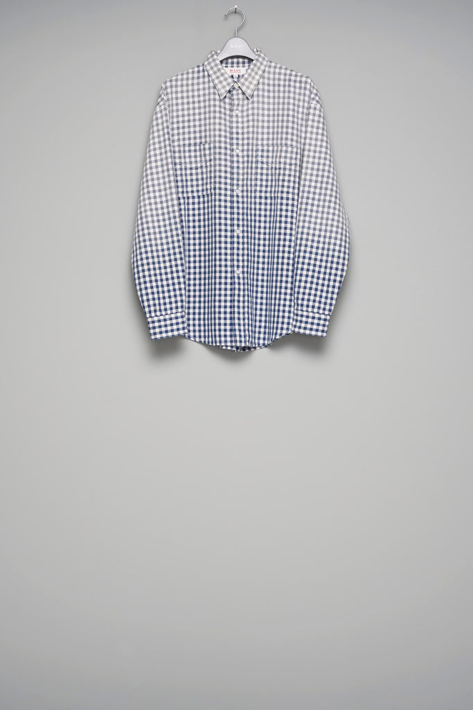 FADED SPARKLING PLAID SHIRT - BLUE / M26U6SL001-MASU Official Online Store
