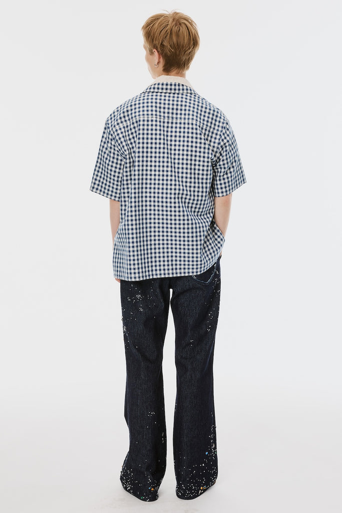 GA**XY PIQUE WORK TROUSERS - INDIGO / M26U6PL011-MASU Official Online Store