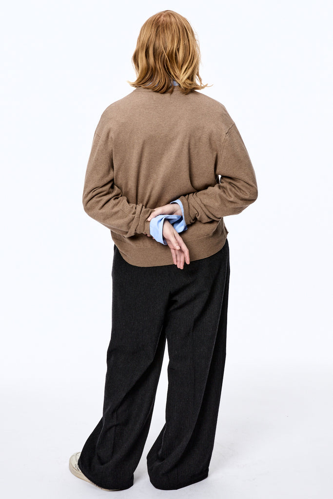 INITIAL WIDE TROUSERS - GRAY / M25F9PL006-MASU Official Online Store