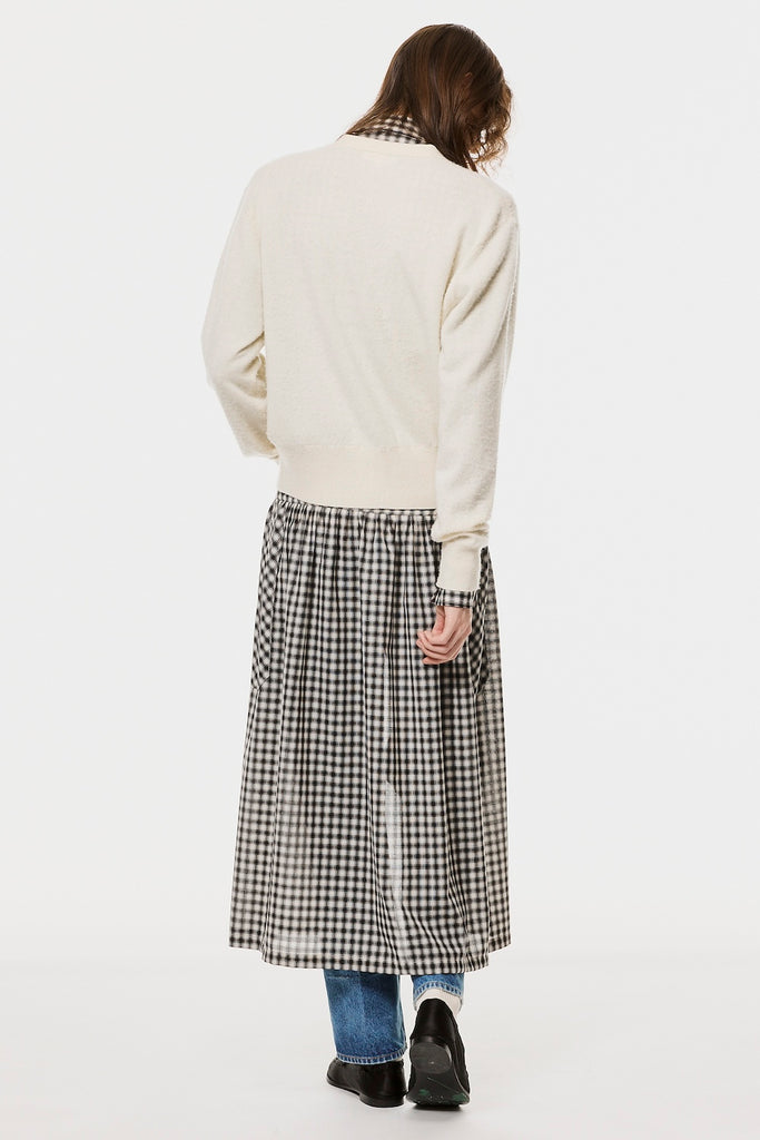 KNIGHT PLAID APRON - BLACK / M26H9OJ009-MASU Official Online Store