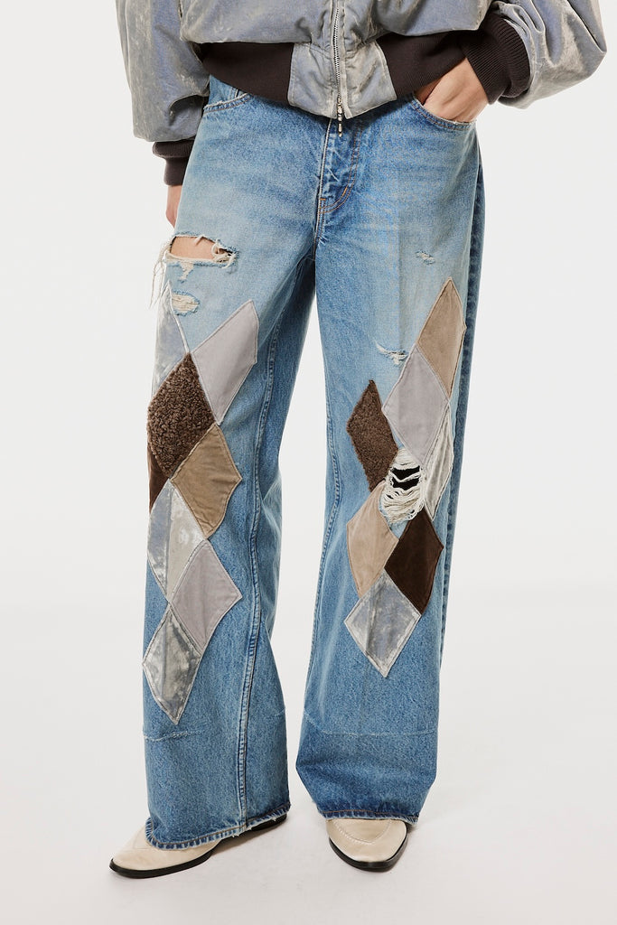 MB DIAMOND WIDE JEANS - INDIGO / B26H9PL002-MASU Official Online Store