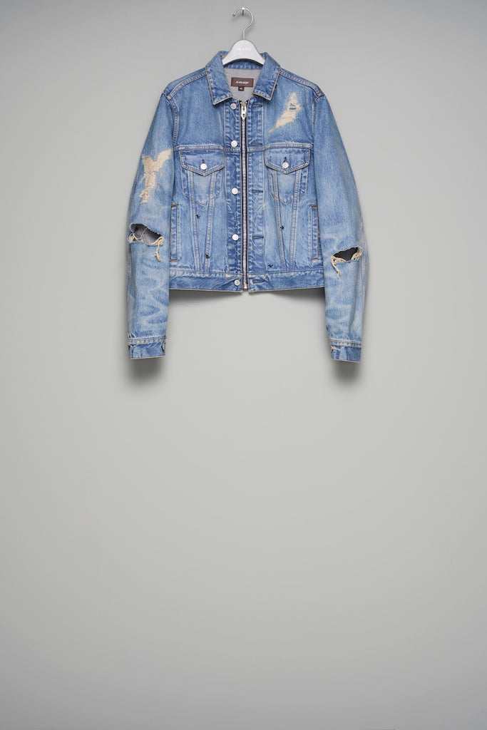 MB ZIP-UP DENIM JAKCET ANGEL DAMAGE - INDIGO / B26U6BL003-MASU Official Online Store