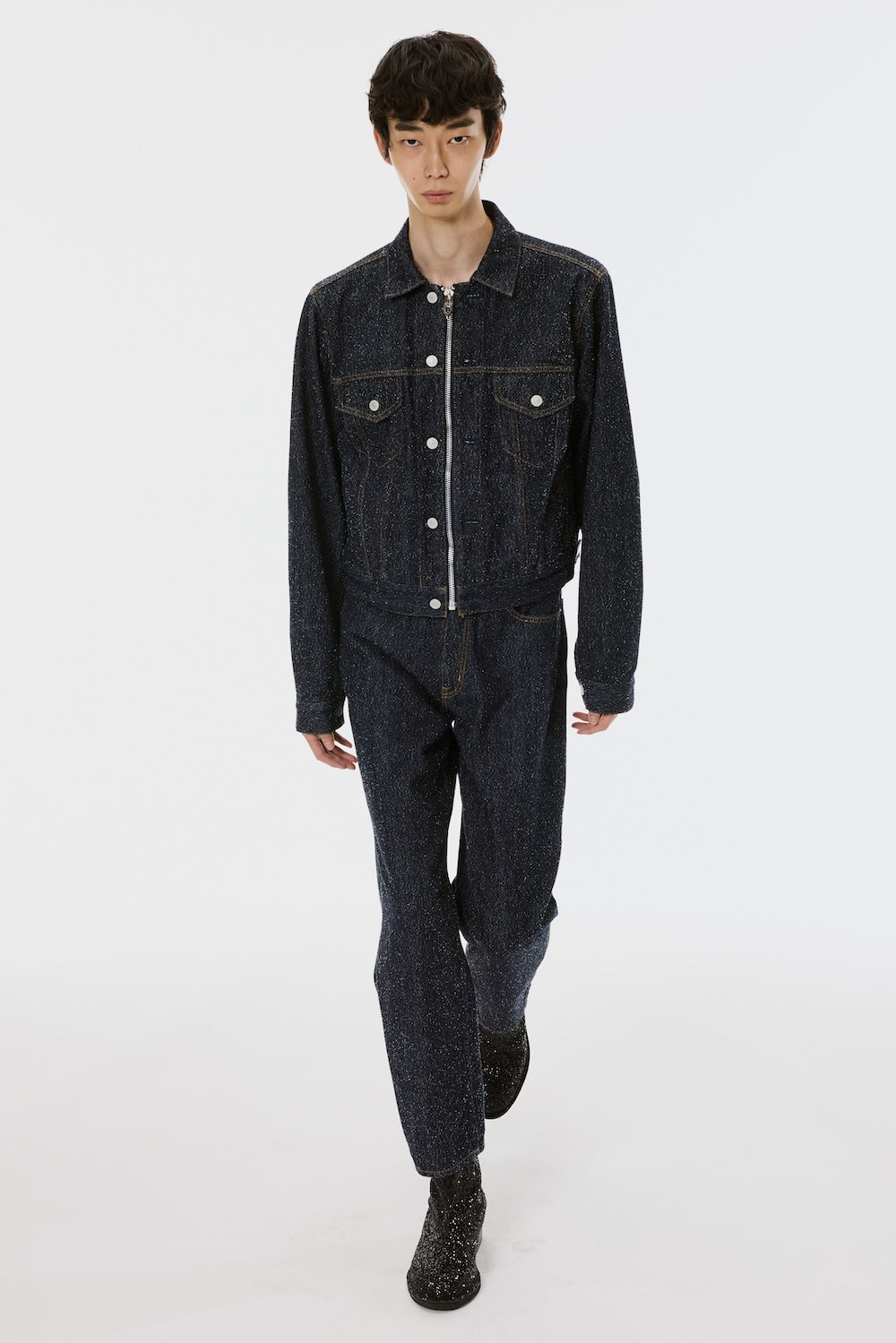 Mb Zip-Up Denim Jakcet Nep - Indigo - MASUBOYS– MASU Official