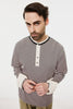 OPPOSITE WAFFLE STRIPE PULLOVER SHIRT - PINK / M26H9CS006-MASU Official Online Store