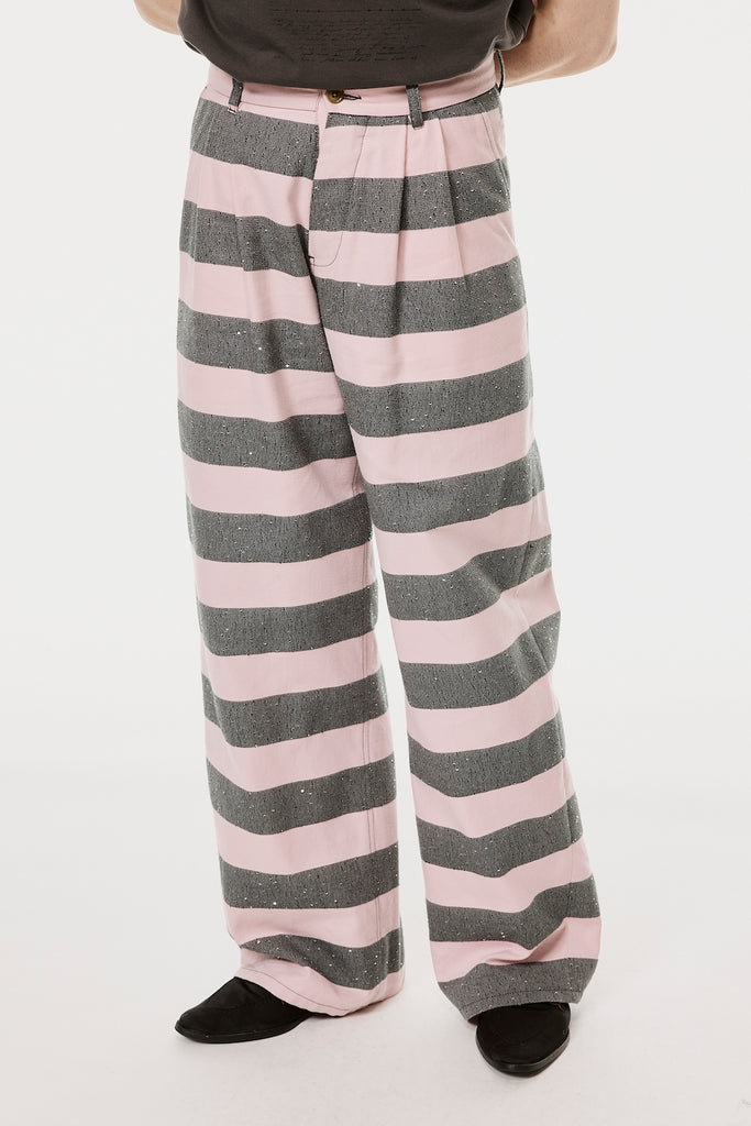 SPARKLING LADDER WORK PANTS - PINK / M26H9PL005-MASU Official Online Store