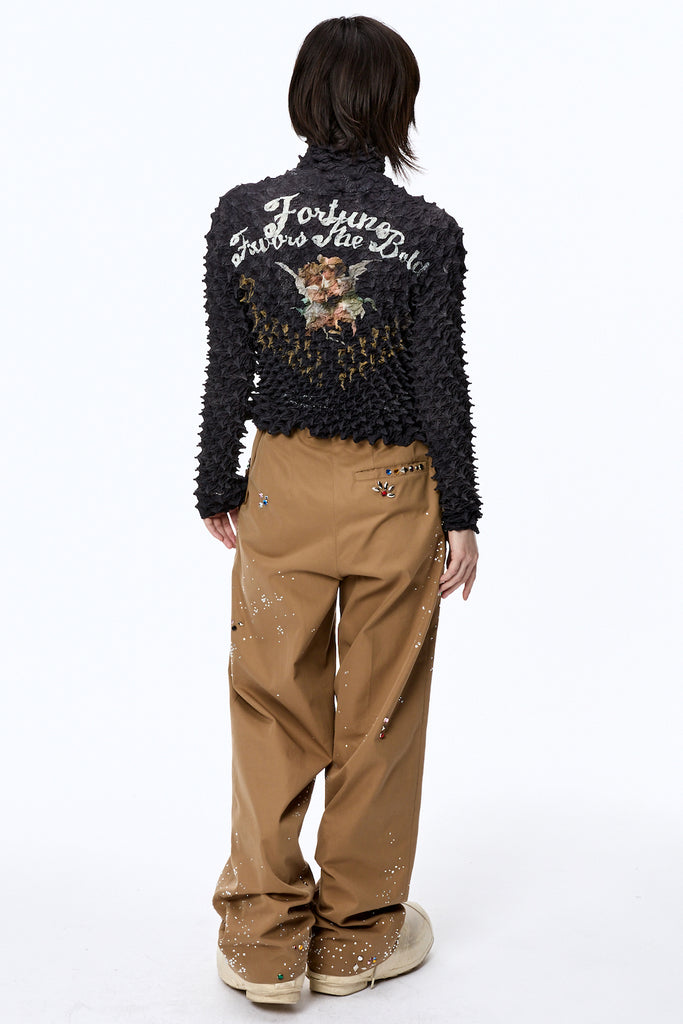 SPIKY PEGASUS BOMBER JACKET - BLACK / M25F9BL010-MASU Official Online Store