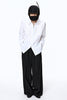 TUCKED WIDE TROUSERS - BLACK / M25F9PL007-MASU Official Online Store