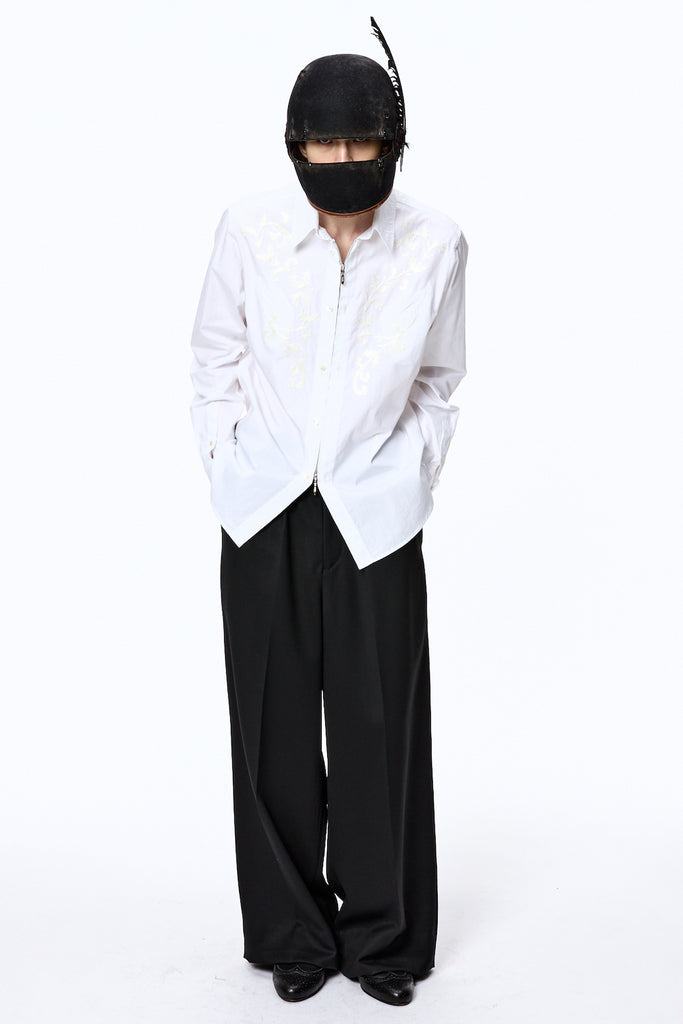 Tucked Wide Trousers - Black - MASU– MASU Official Online Store