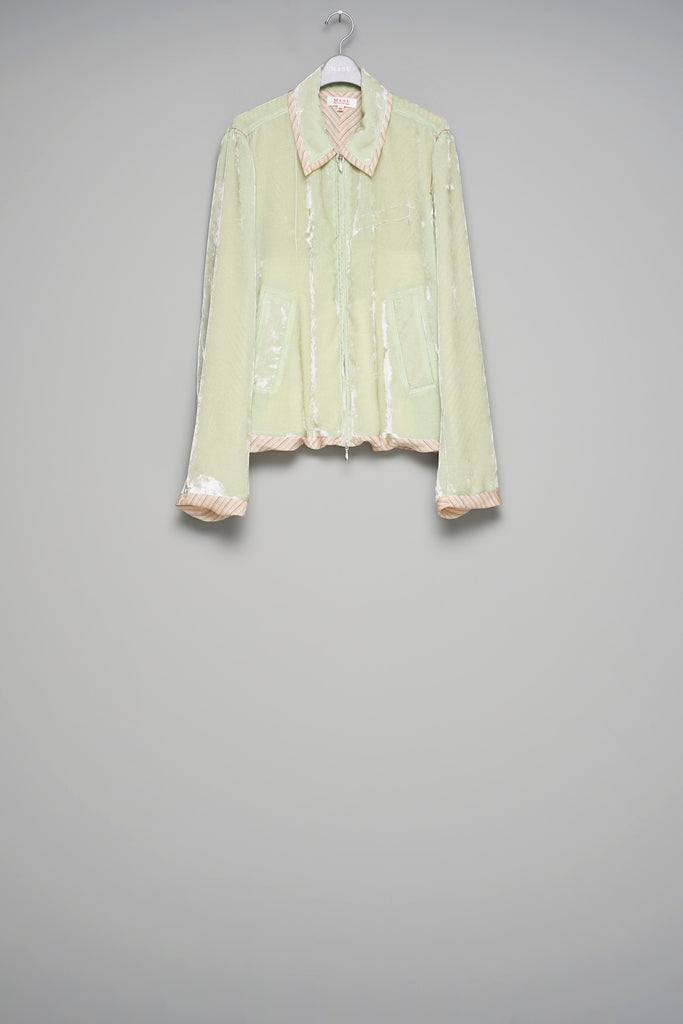 UNEVEN VELVET JACKET - MELON / M26U6BL004-MASU Official Online Store