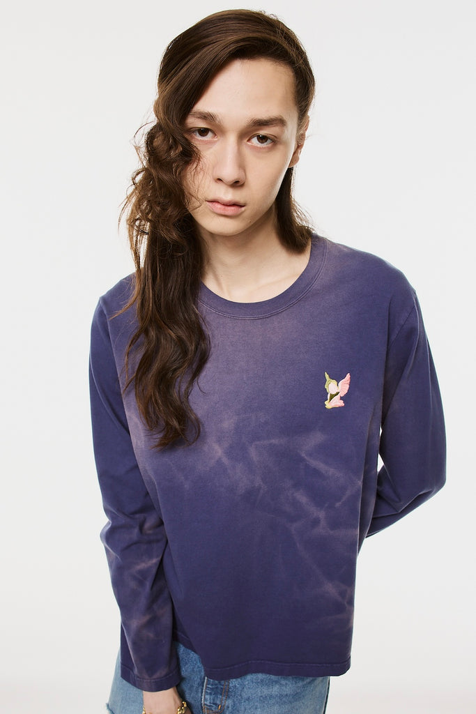 WASTED FLOWER ANGEL LONG SLEEVE T-SHIRT - ROYAL BLUE / M26H9CS008-MASU Official Online Store