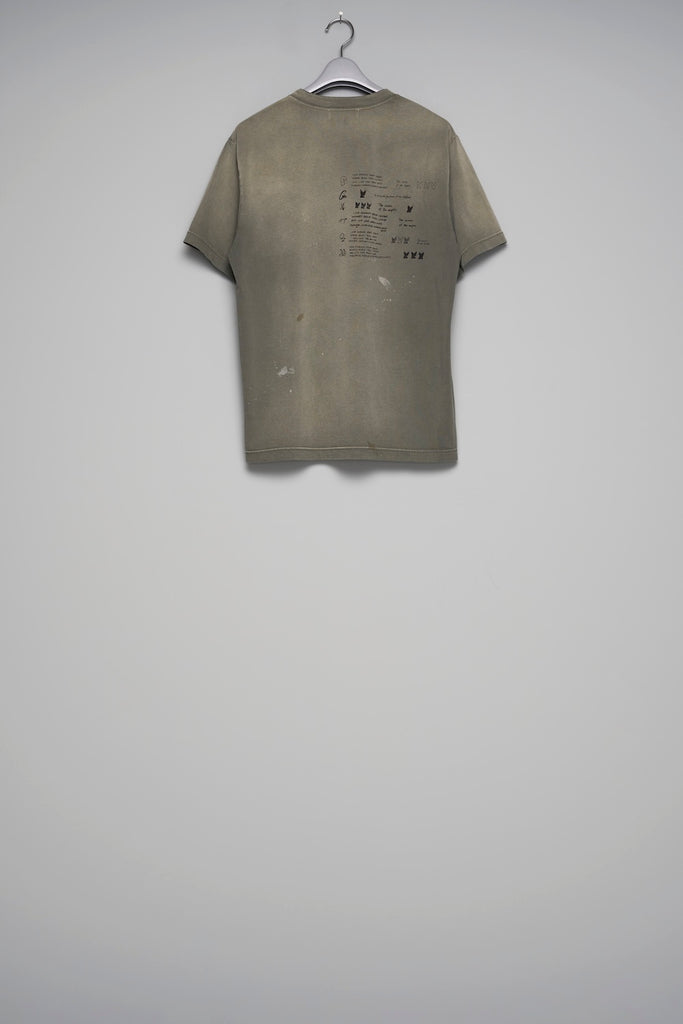 WASTED RED ANGEL T-SHIRT - OLIVE / M26U6CS003-MASU Official Online Store