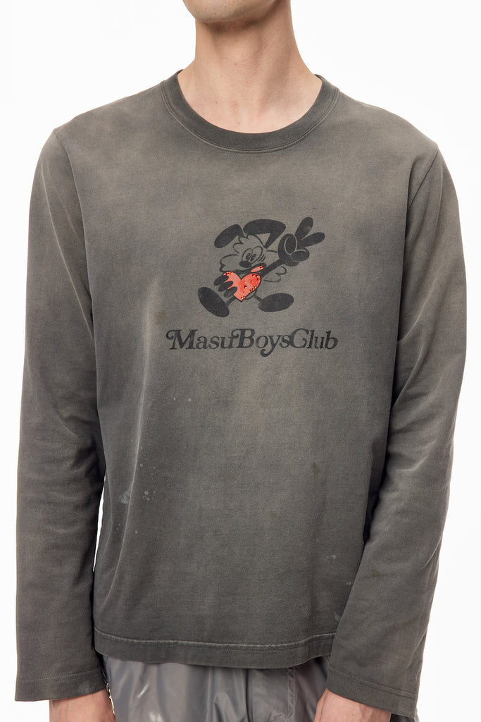 WASTED VICK LONG SLEEVE T-SHIRT - BLACK / M25F9CS011-MASU Official Online Store