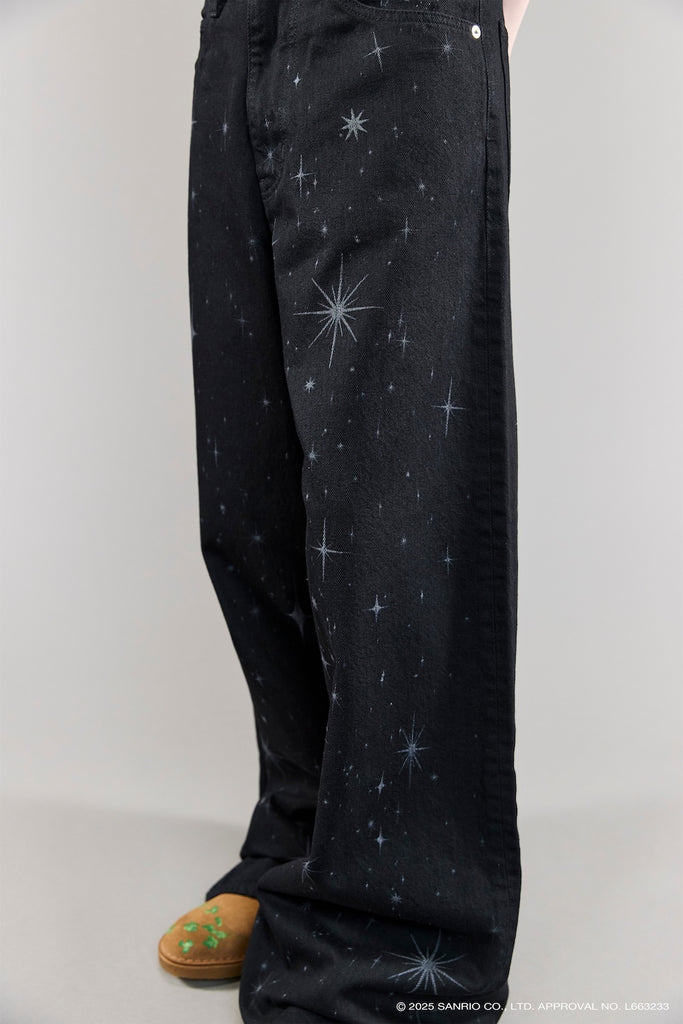 SANRIO ・ MASU ・ CITYSHOP BAGGY DENIM - BLACK / 25-030-042-9900-4-0-MASU Official Online Store