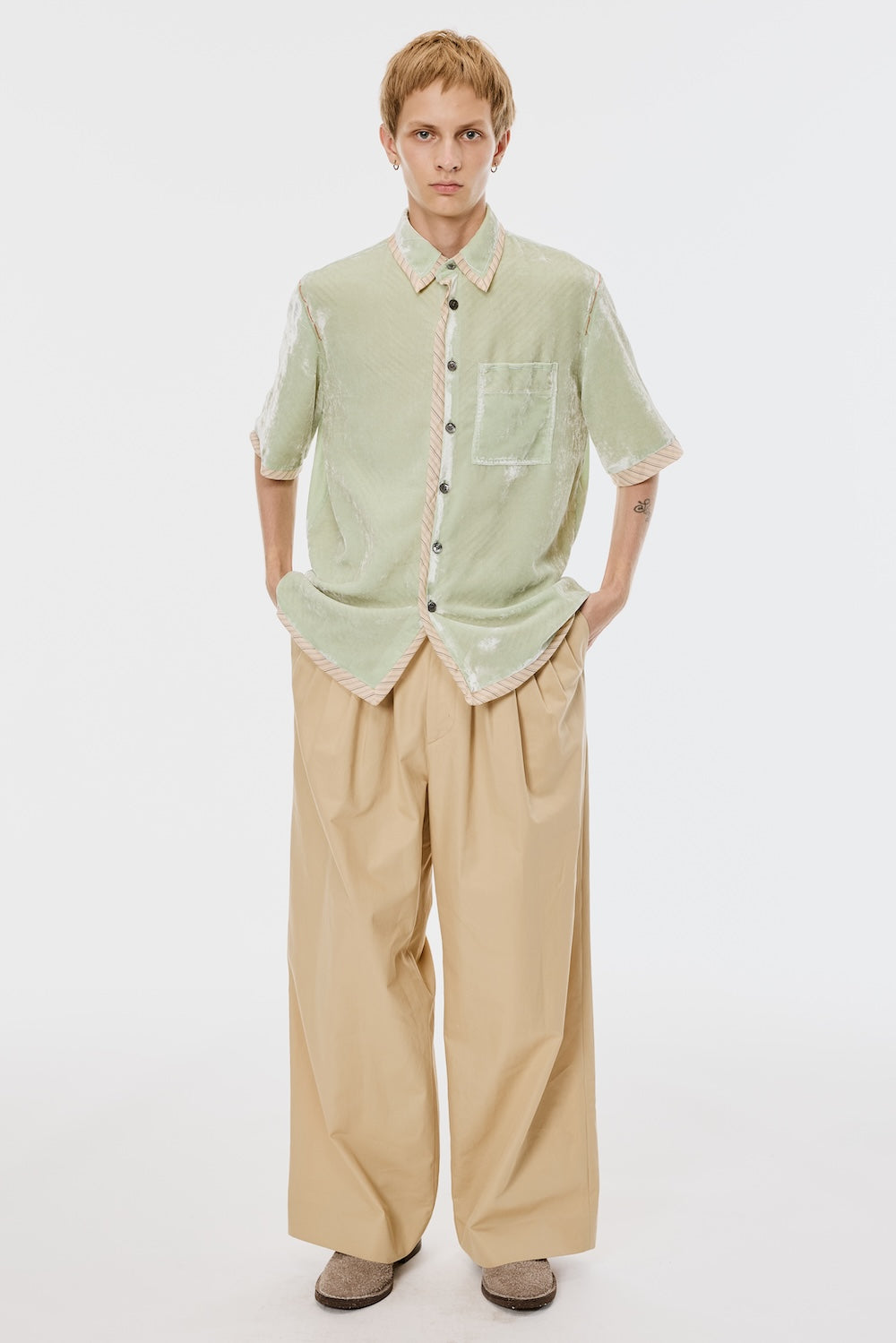 6 Tuck Trousers - Peanut - MASU– MASU Official Online Store