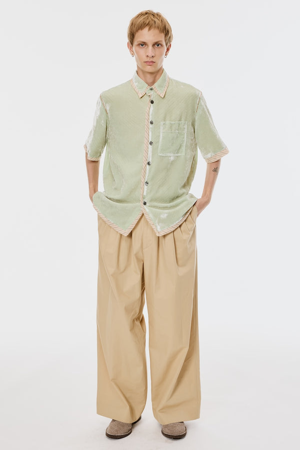 6 TUCK TROUSERS - PEANUT / M26U6PL007-MASU Official Online Store