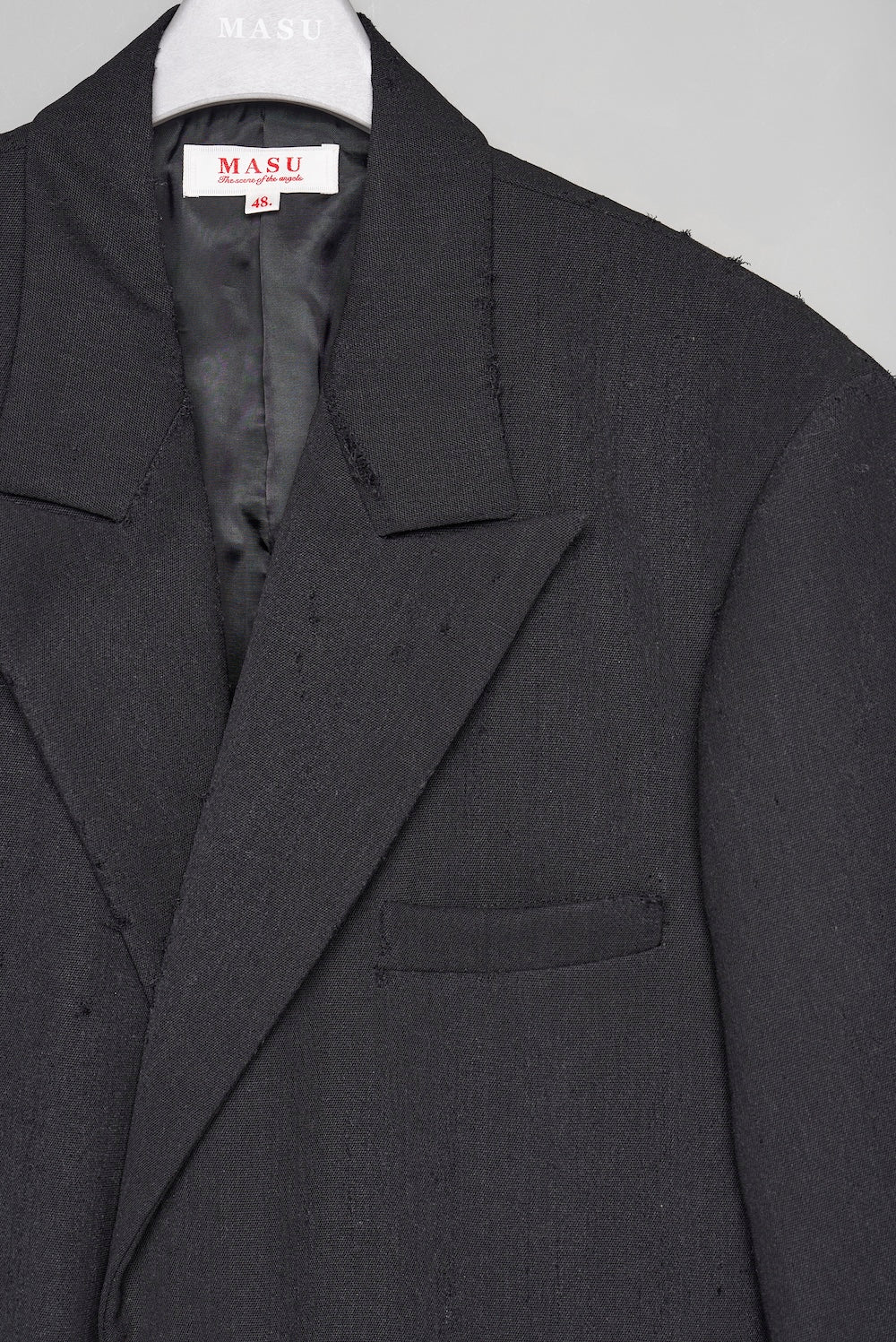 Aged Canvas Tailored Jacket - Black Ebony - MASU– MASU Official