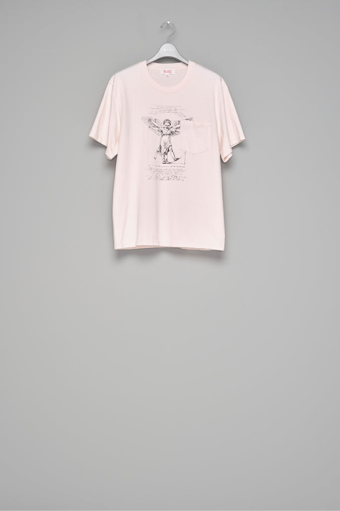 ANGEL DIAGRAM POCKET T-SHIRT - PINK / M26H9CS001-MASU Official Online Store