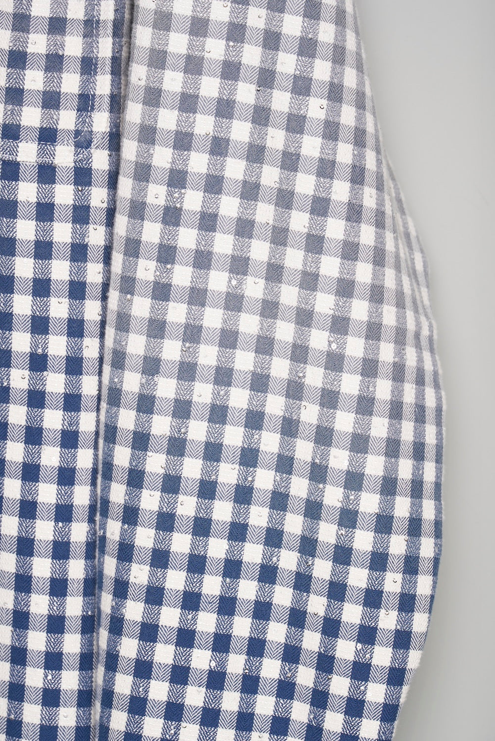 Faded Sparkling Plaid Shirt - Blue - MASU– MASU Official Online Store