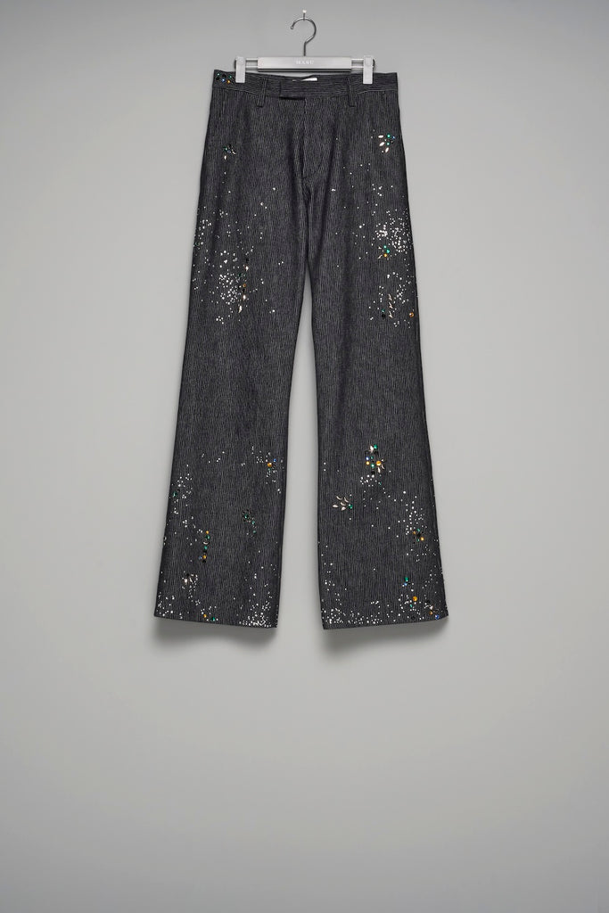 GA**XY PIQUE WORK TROUSERS - BLACK / M26U6PL011-MASU Official Online Store