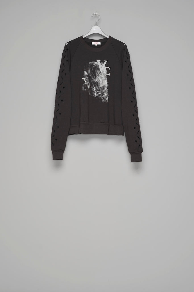 HEART HOLE VC SWEATSHIRT - BLACK / M26H9CS009-MASU Official Online Store