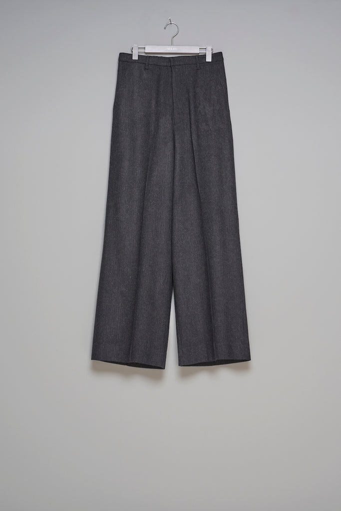 INITIAL WIDE TROUSERS - GRAY / M25F9PL006-MASU Official Online Store