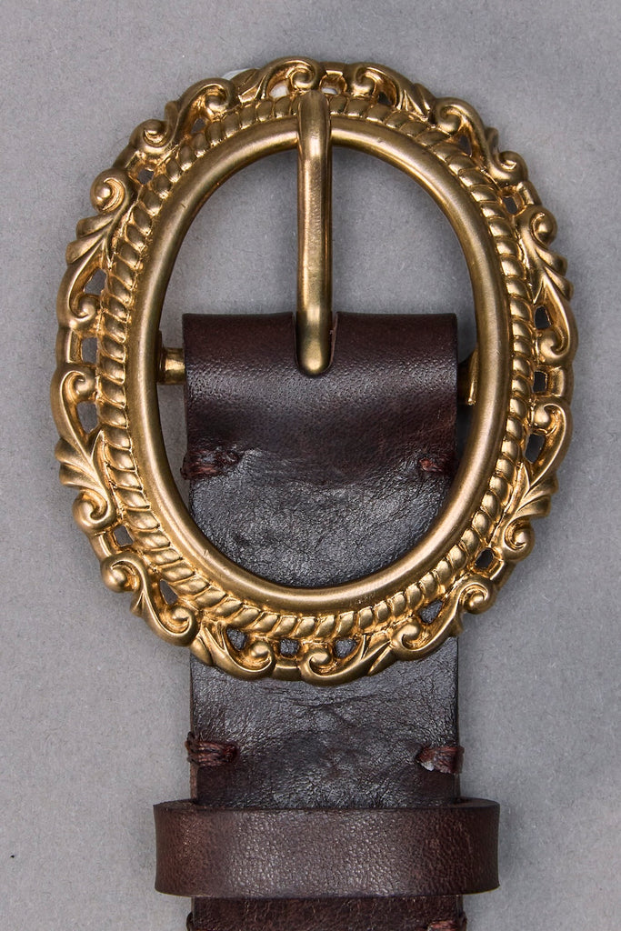 LOST CAMEO LEATHER BELT - BROWN / M26H9OJ005-MASU Official Online Store