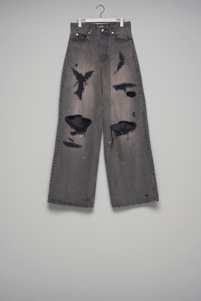 MB BAGGY JEANS ANGEL DAMAGE - BLACK / B26U6PL003-MASU Official Online Store