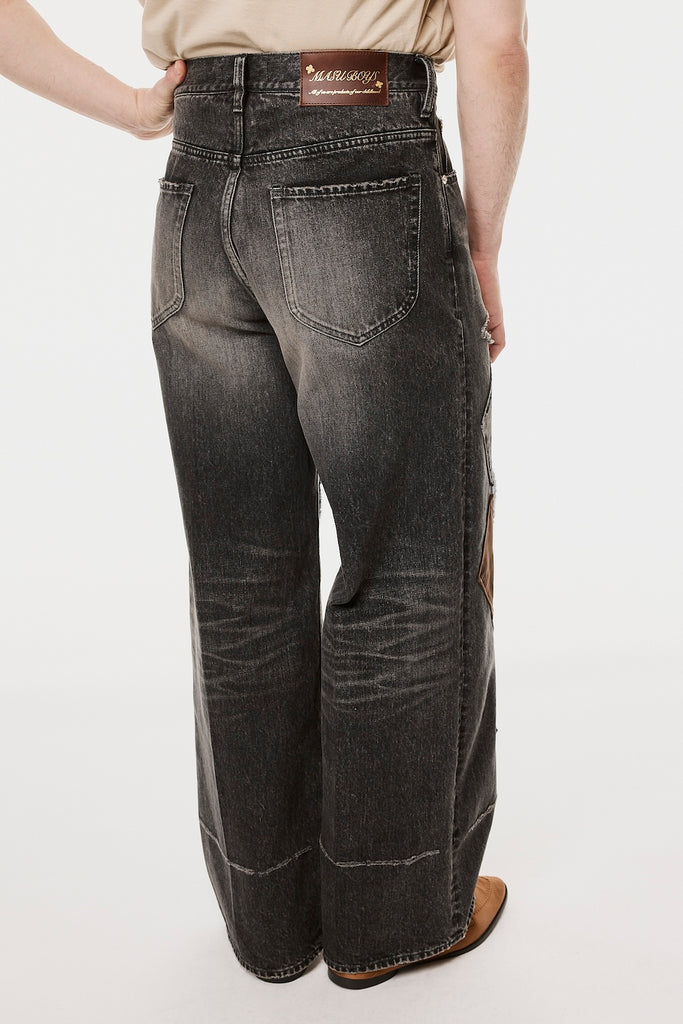 MB DIAMOND WIDE JEANS - BLACK / B26H9PL002-MASU Official Online Store