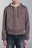 MB FLOWER ZIP-UP HOODIE - BROWN / B26H9CS003-MASU Official Online Store