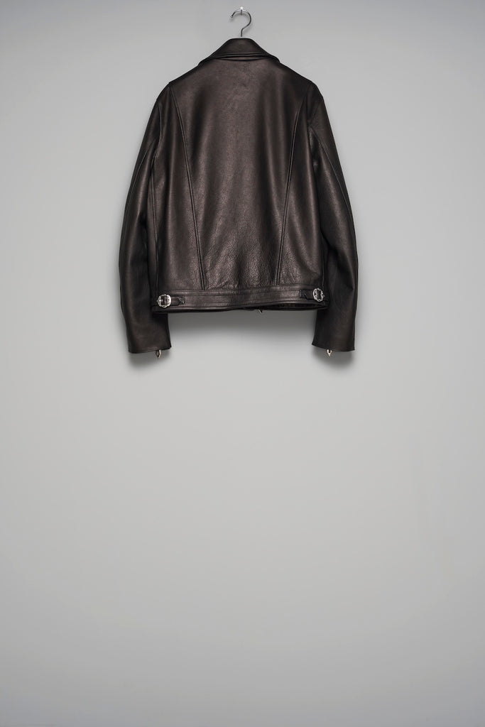 MOTORCYCLE LEATHER JACKET - BLACK / M26U6BL001-MASU Official Online Store