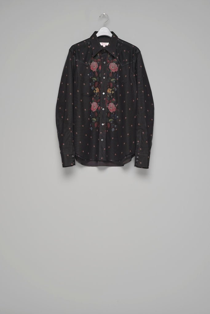 ROCOCO LAYERED WESTERN SHIRT - BLACK / M26H9SL003-MASU Official Online Store
