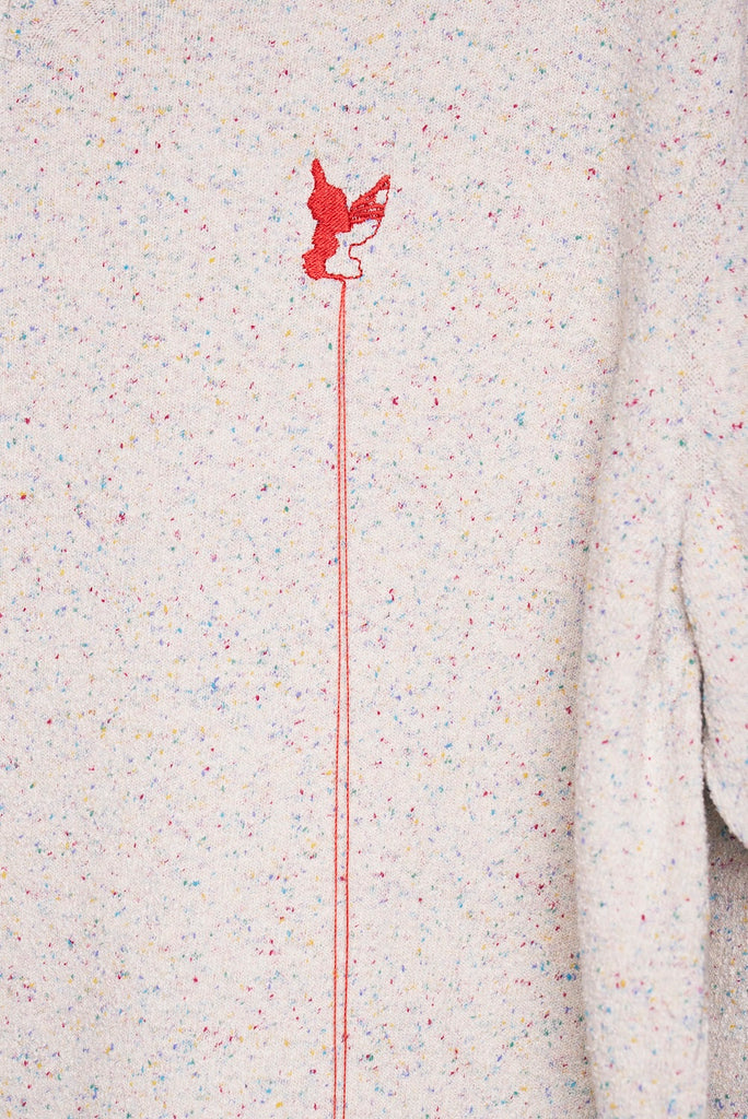 SILK NEP SWEATER - WHITE / M26U6KN002-MASU Official Online Store