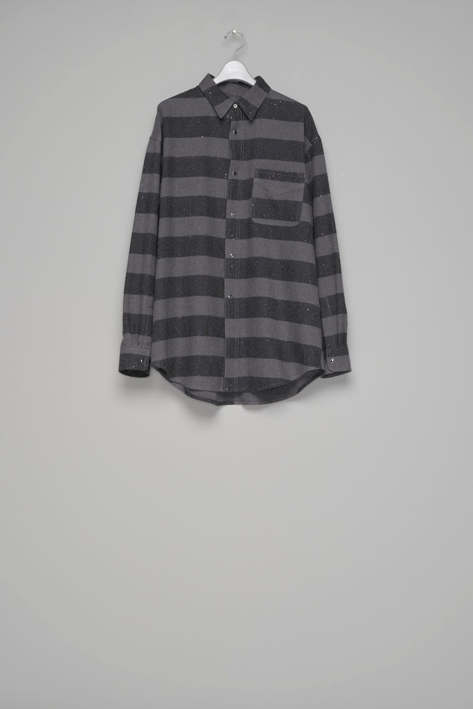 SPARKLING LADDER SHIRT - BLACK / M26H9SL005-MASU Official Online Store