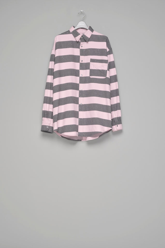 SPARKLING LADDER SHIRT - PINK / M26H9SL005-MASU Official Online Store