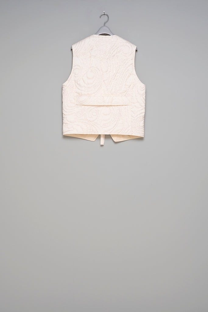 SPRKLING PLANET PADDED VEST - WHITE / M25F9VT002-MASU Official Online Store