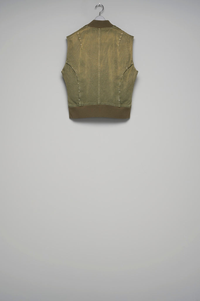 VICTORIAN BOMBER VEST - SAGE GREEN / M26U6VT001-MASU Official Online Store