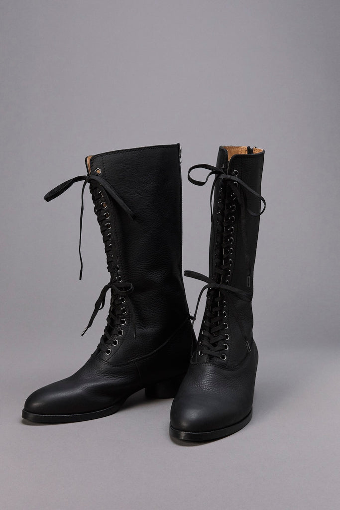 18 HOLE BACK ZIP BOOTS - BLACK / M26H9OJ013-MASU Official Online Store