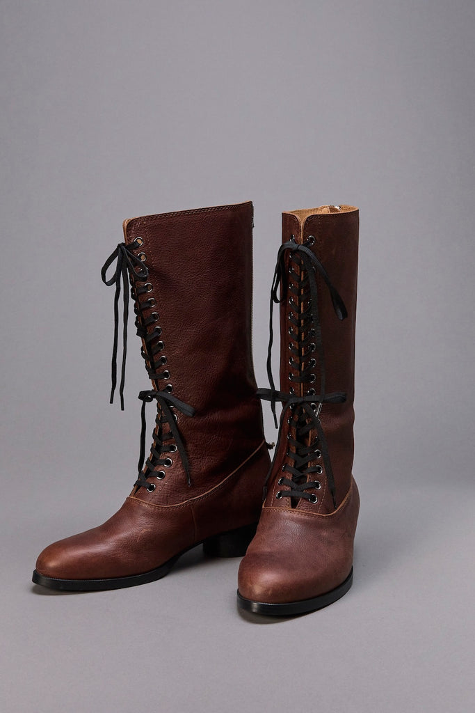 18 HOLE BACK ZIP BOOTS - BROWN / M26H9OJ013-MASU Official Online Store