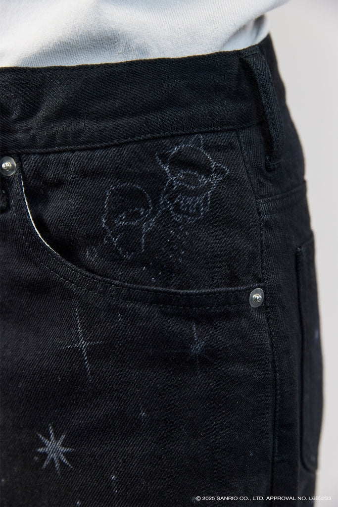 SANRIO ・ MASU ・ CITYSHOP BAGGY DENIM - BLACK / 25-030-042-9900-4-0-MASU Official Online Store