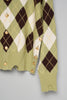 DIAMOND SCRAPED CARDIGAN - PISTACHIO / M26H9KN003-MASU Official Online Store