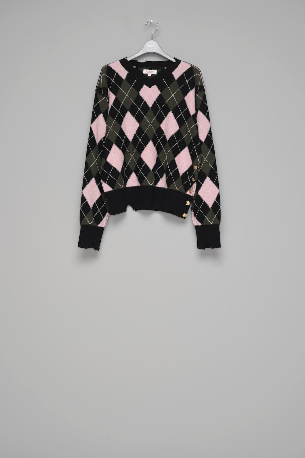 最安値 MASU DIAMOND SCRAPED SWEATER 48 Diamond Scraped Sweater - Peach - MASU– MASU Official Online Store