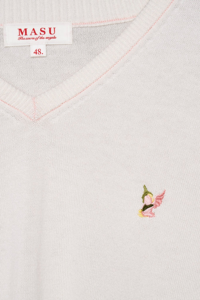 FLOWER ANGEL SWEATER - MILK / M26H9KN001-MASU Official Online Store