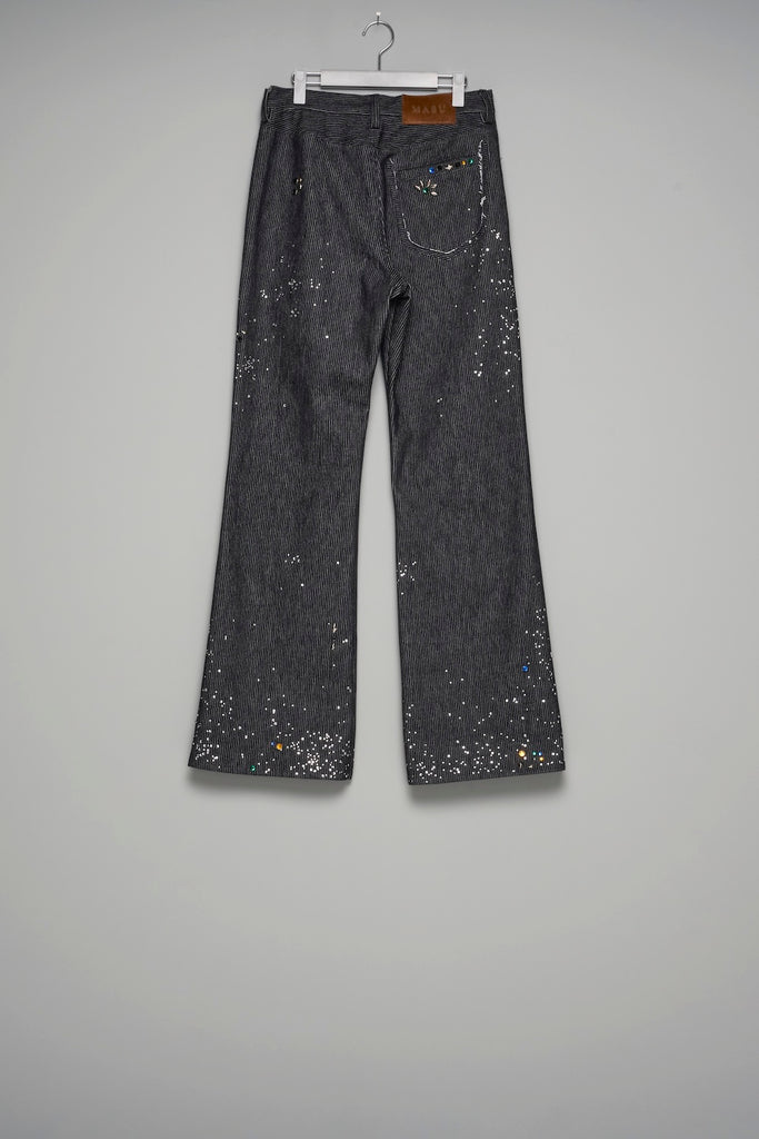 GA**XY PIQUE WORK TROUSERS - BLACK / M26U6PL011-MASU Official Online Store